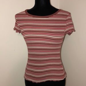 Pink striped top